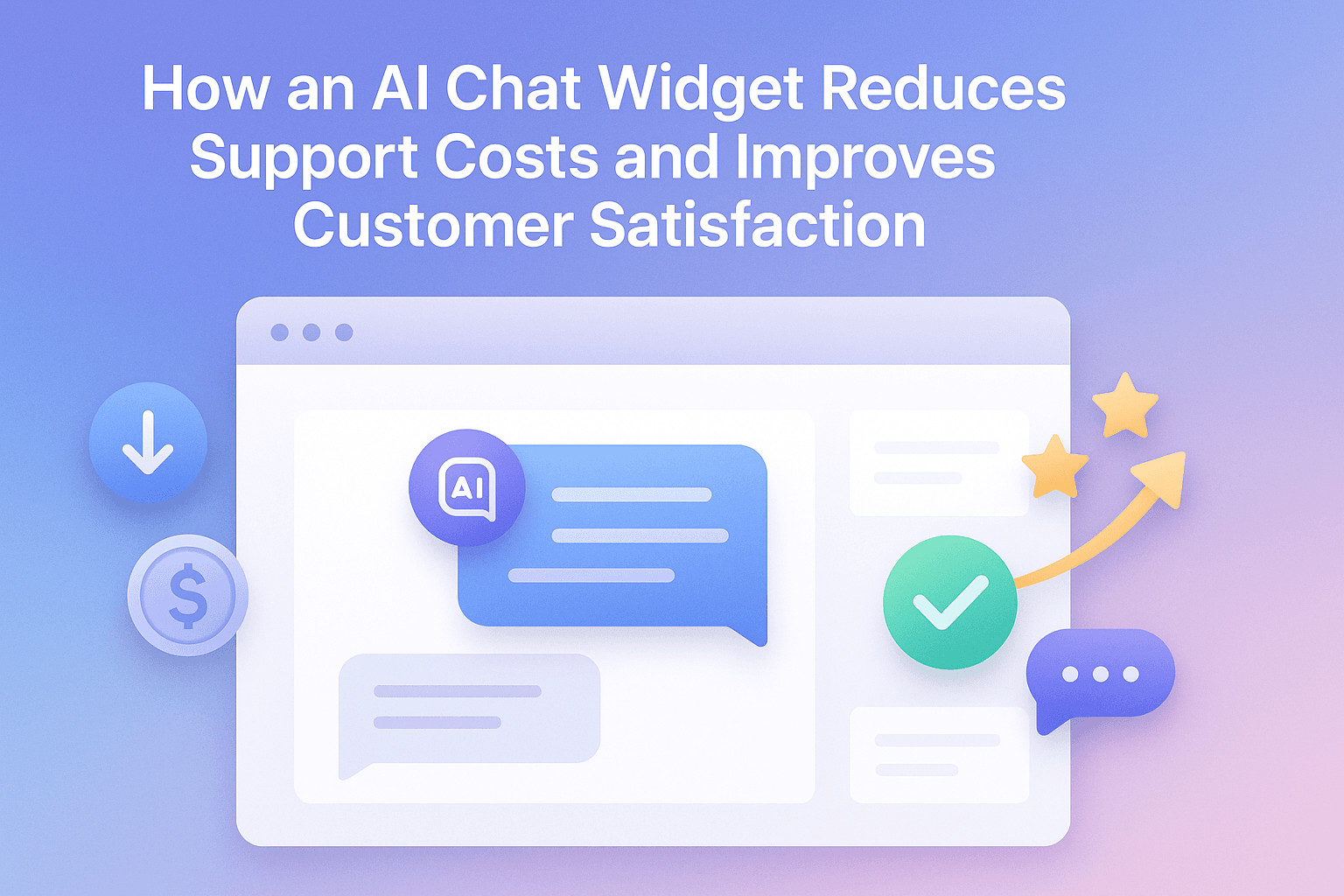 How AI Chat Widgets Reduce Support Costs While Improving Customer Satisfaction | WidgetEase